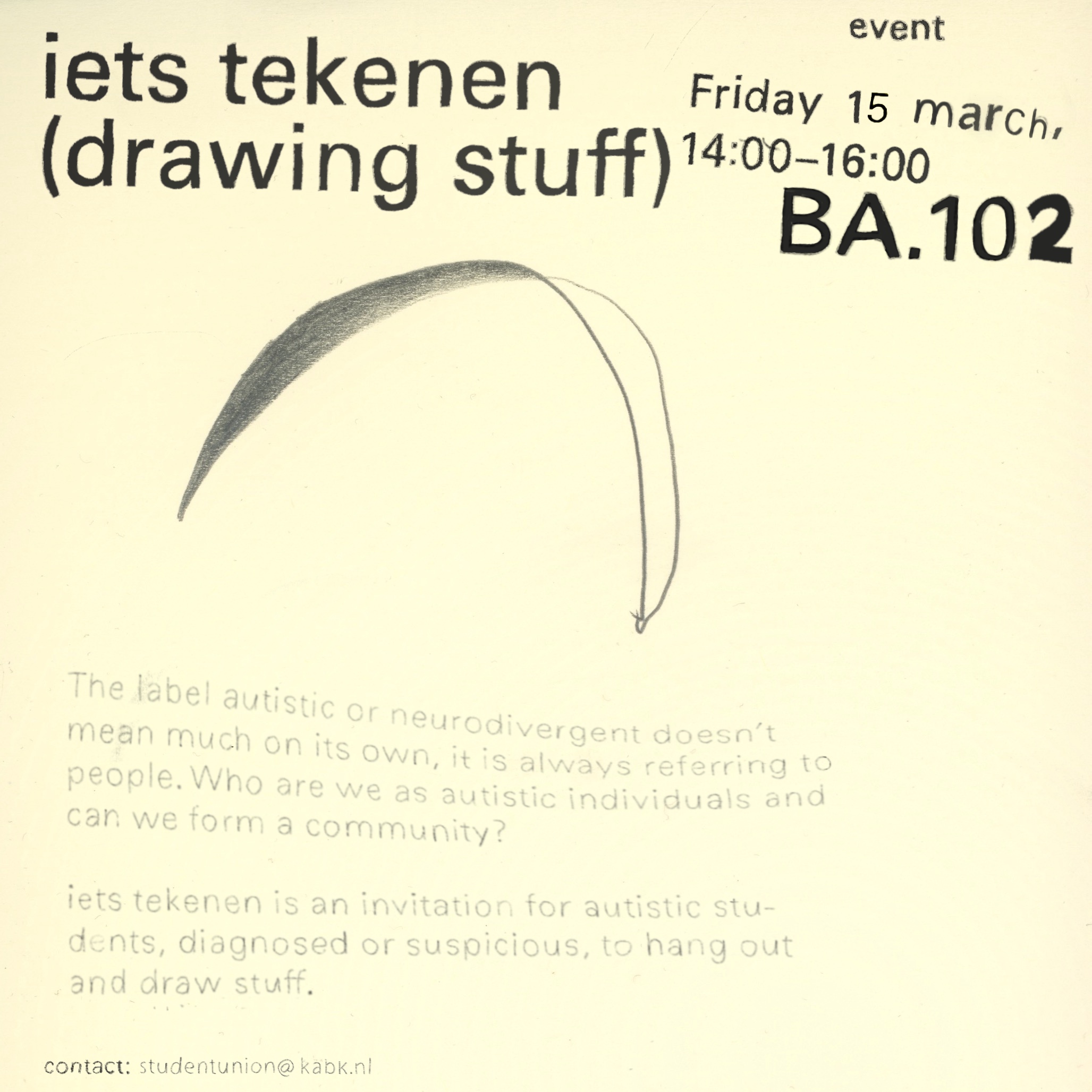 iets tekenen #4 poster